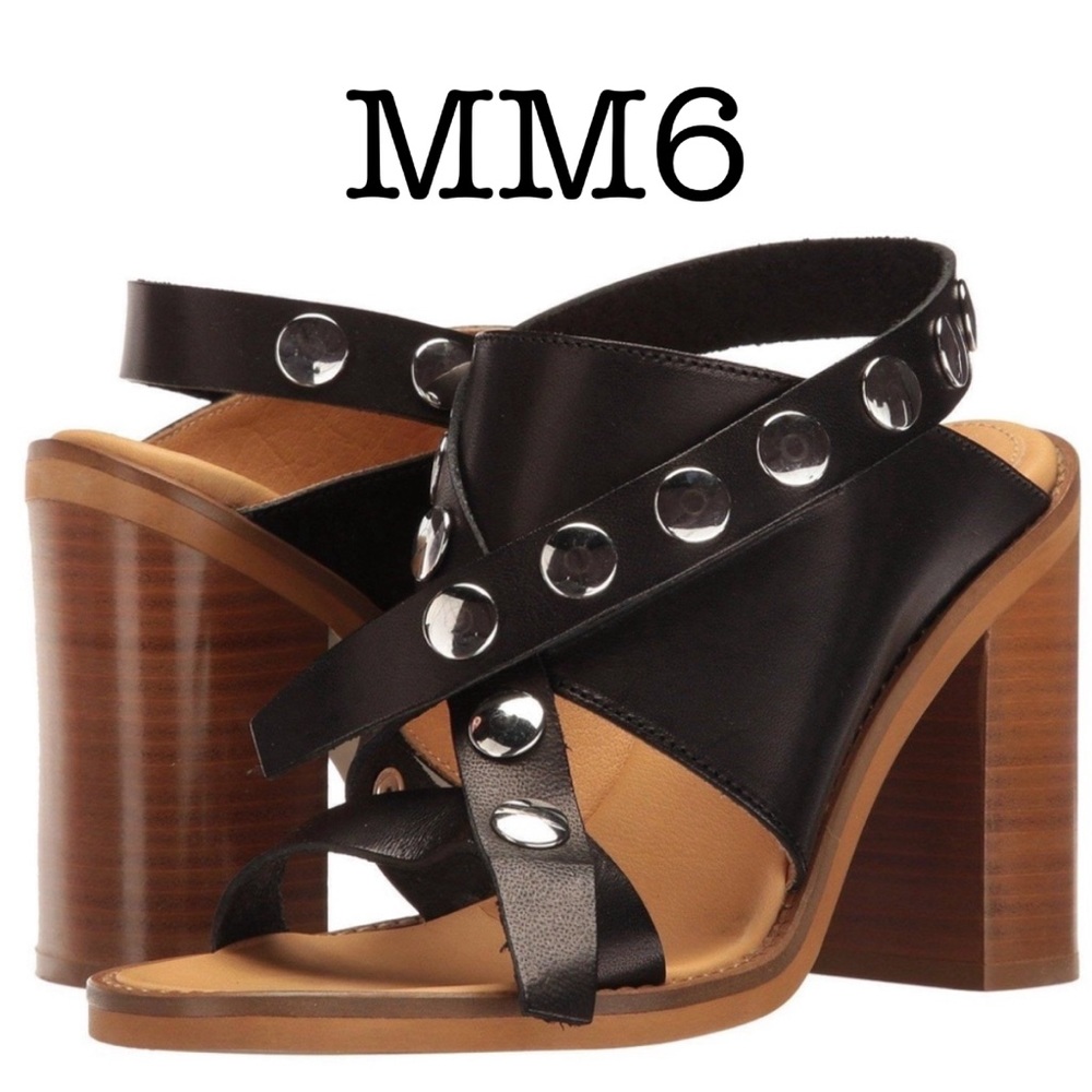 MM6 Maison Margiela Leather Slingback Sandal Size 37